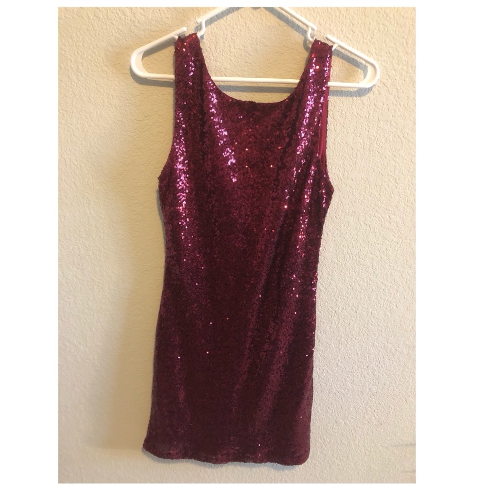 5 FOR 20$ Red Sequin Body-con Dress